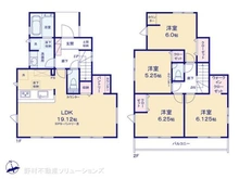 【千葉県/千葉市中央区葛城】千葉市中央区葛城2丁目 新築一戸建て 間取り図