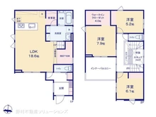 【千葉県/千葉市花見川区さつきが丘】千葉市花見川区さつきが丘1丁目 新築一戸建て 間取り図