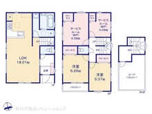 【千葉県/船橋市前原東】船橋市前原東2丁目 新築一戸建て 間取り図