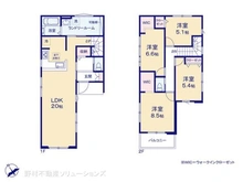 【千葉県/千葉市花見川区南花園】千葉市花見川区南花園1丁目 新築一戸建て 間取り図