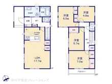 【千葉県/千葉市中央区仁戸名町】千葉市中央区仁戸名町 新築一戸建て 間取り図