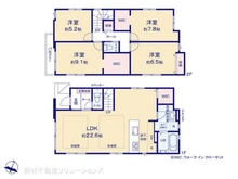 【千葉県/千葉市中央区稲荷町】千葉市中央区稲荷町1丁目 新築一戸建て 間取り図