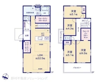 【千葉県/千葉市中央区稲荷町】千葉市中央区稲荷町1丁目 新築一戸建て 間取り図