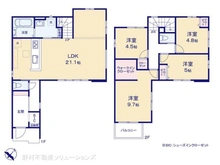 【千葉県/千葉市中央区仁戸名町】千葉市中央区仁戸名町 新築一戸建て 間取り図