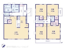 【千葉県/千葉市花見川区柏井】千葉市花見川区柏井1丁目 新築一戸建て 間取り図