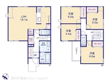 【千葉県/千葉市中央区椿森】千葉市中央区椿森3丁目 新築一戸建て 間取り図