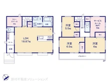【千葉県/千葉市花見川区朝日ケ丘】千葉市花見川区朝日ケ丘4丁目 新築一戸建て 間取り図
