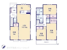 【千葉県/千葉市花見川区朝日ケ丘】千葉市花見川区朝日ケ丘3丁目 新築一戸建て 間取り図