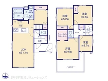 【千葉県/千葉市中央区旭町】千葉市中央区旭町 新築一戸建て 間取り図