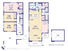【東京都/清瀬市松山】清瀬市松山3丁目 新築一戸建て 間取り図