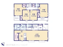 【東京都/東村山市野口町】東村山市野口町1丁目 新築一戸建て 間取り図