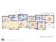 【埼玉県/所沢市小手指元町】所沢市小手指元町3丁目 新築一戸建て 間取り図
