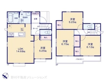 【東京都/東村山市野口町】東村山市野口町1丁目 新築一戸建て 間取り図