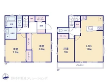 【埼玉県/所沢市上新井】所沢市上新井4丁目 新築一戸建て 間取り図