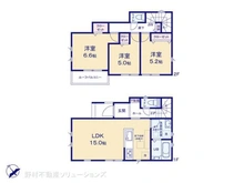 【東京都/東大和市狭山】東大和市狭山2丁目 新築一戸建て 間取り図