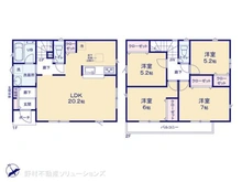 【東京都/東村山市久米川町】東村山市久米川町1丁目 新築一戸建て 間取り図