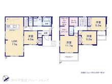 【埼玉県/所沢市北原町】所沢市北原町 新築一戸建て 間取り図