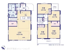 【東京都/清瀬市中清戸】清瀬市中清戸5丁目 新築一戸建て 間取り図