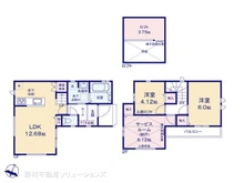 【埼玉県/所沢市狭山ケ丘】所沢市狭山ケ丘2丁目 新築一戸建て 間取り図