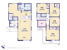 【東京都/清瀬市元町】清瀬市元町2丁目 新築一戸建て 間取り図
