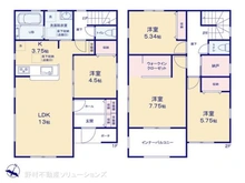 【東京都/東大和市高木】東大和市高木1丁目 新築一戸建て 間取り図