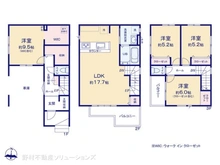 【埼玉県/所沢市北中】所沢市北中3丁目 新築一戸建て 間取り図