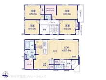 【埼玉県/所沢市旭町】所沢市旭町 新築一戸建て 間取り図