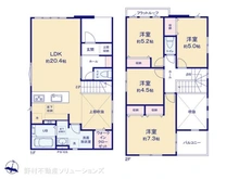 【埼玉県/所沢市中新井】所沢市中新井5丁目 新築一戸建て 間取り図