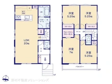 【埼玉県/所沢市北所沢町】所沢市北所沢町 新築一戸建て 間取り図