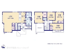 【埼玉県/所沢市若狭】所沢市若狭2丁目 新築一戸建て 間取り図
