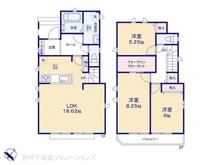 【東京都/東村山市久米川町】東村山市久米川町2丁目 新築一戸建て 間取り図