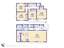 【東京都/東村山市久米川町】東村山市久米川町2丁目 新築一戸建て 間取り図