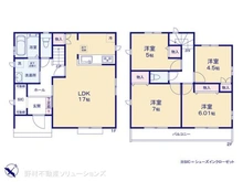 【東京都/東村山市久米川町】東村山市久米川町2丁目 新築一戸建て 間取り図