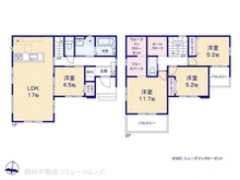 【埼玉県/所沢市大字本郷】所沢市大字本郷 新築一戸建て 間取り図