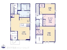 【埼玉県/所沢市上新井】所沢市上新井5丁目 新築一戸建て 間取り図
