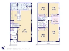 【東京都/東村山市萩山町】東村山市萩山町2丁目 新築一戸建て 間取り図