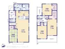 【埼玉県/所沢市東狭山ケ丘】所沢市東狭山ケ丘1丁目 新築一戸建て 間取り図