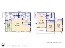 【埼玉県/所沢市東狭山ケ丘】所沢市東狭山ケ丘1丁目 新築一戸建て 間取り図
