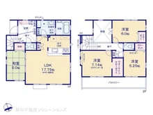 【埼玉県/所沢市東狭山ケ丘】所沢市東狭山ケ丘1丁目 新築一戸建て 間取り図