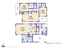 【埼玉県/所沢市向陽町】所沢市向陽町 新築一戸建て 間取り図