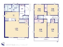 【埼玉県/所沢市東所沢】所沢市東所沢3丁目 新築一戸建て 間取り図