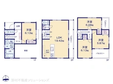 【埼玉県/所沢市南住吉】所沢市南住吉 新築一戸建て 間取り図