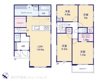 【埼玉県/所沢市北原町】所沢市北原町 新築一戸建て 間取り図