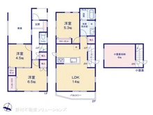 【埼玉県/所沢市西所沢】所沢市西所沢2丁目 新築一戸建て 間取り図