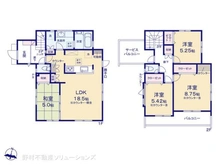 【東京都/東村山市秋津町】東村山市秋津町2丁目 新築一戸建て 間取り図