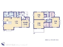 【東京都/東村山市青葉町】東村山市青葉町3丁目 新築一戸建て 間取り図
