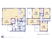【埼玉県/所沢市大字上安松】所沢市大字上安松 新築一戸建て 間取り図