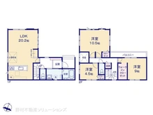 【埼玉県/所沢市東狭山ケ丘】所沢市東狭山ケ丘1丁目 新築一戸建て 間取り図