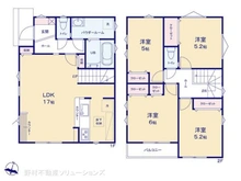【埼玉県/所沢市大字北秋津】所沢市大字北秋津 新築一戸建て 間取り図