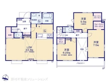 【東京都/東村山市秋津町】東村山市秋津町4丁目 新築一戸建て 間取り図